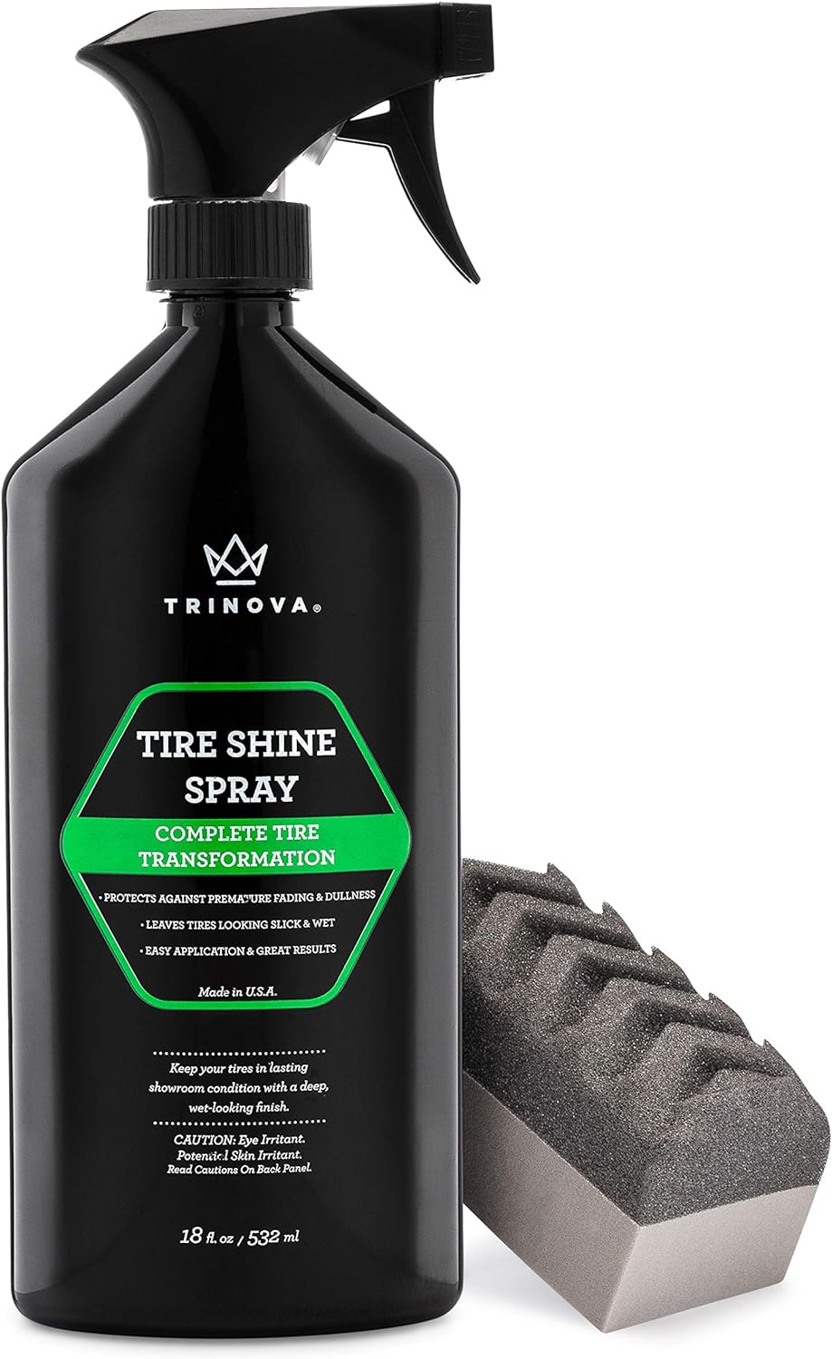 Trinova 33511 Tire Shine Spray No Wipe Review